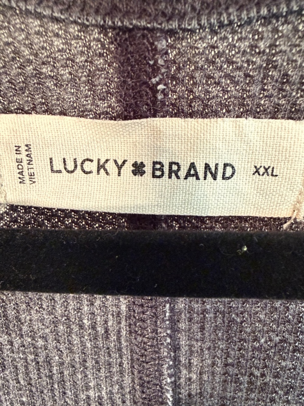 XXL thermal oversized thermal waffle knit lucky brand coastal tunic top - Picture 2 of 10